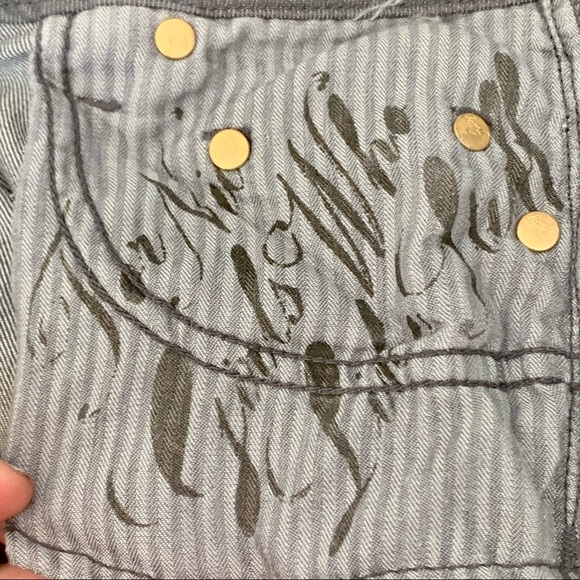 JUICY COUTURE Vintage Ultra Low Rise The Miller Fit Jeans Ankle Grey Horse Bit - Picture 14 of 16